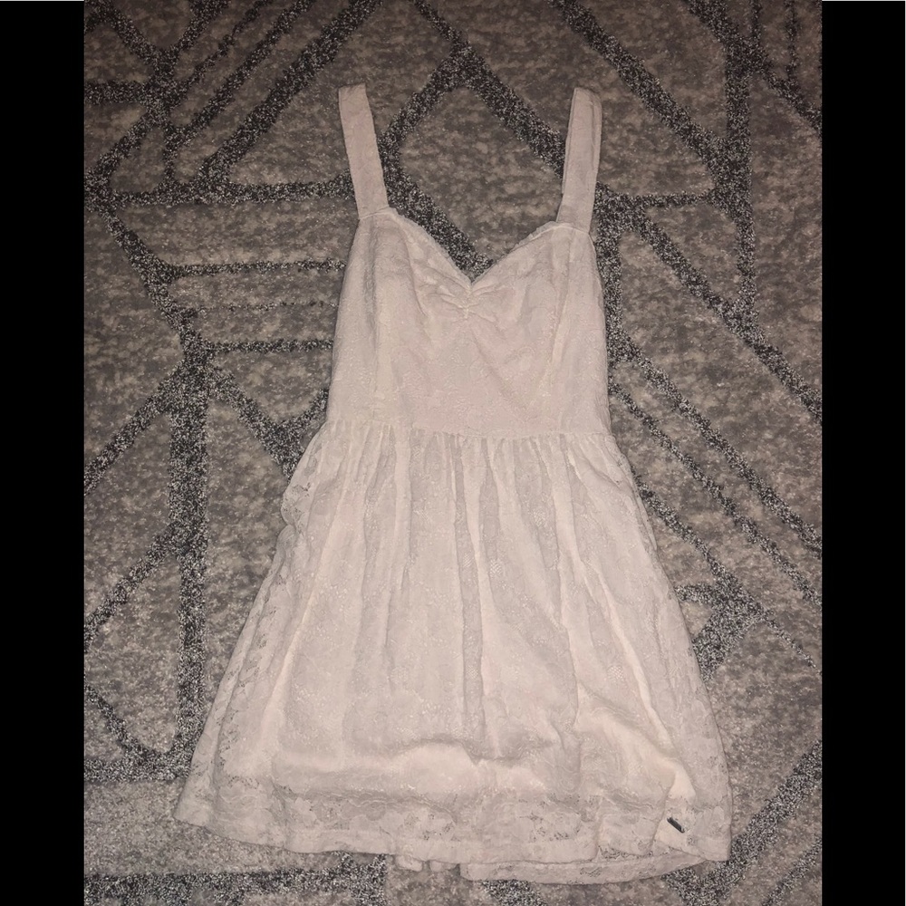 Hollister lacey white dress